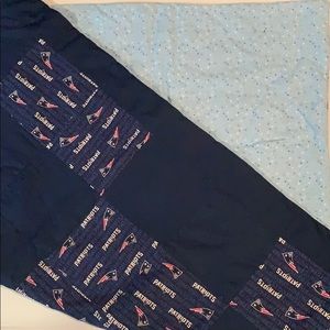 Brand new hand sewn Patriots baby Quilt